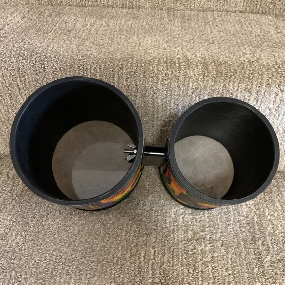 Remo Kids Percussion Bongo Drums Rain Forest Acousticon Shell 5"-6" Drumheads - Picture 4 of 5